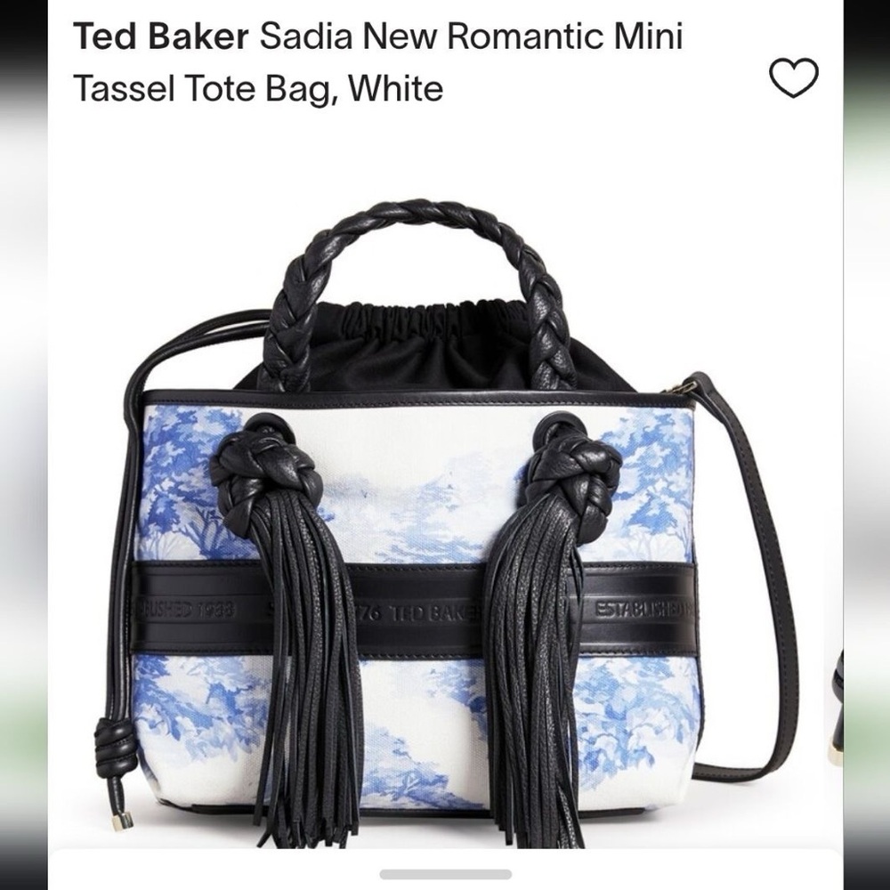 Ted Baker London Black and Blue Shoulder Bag